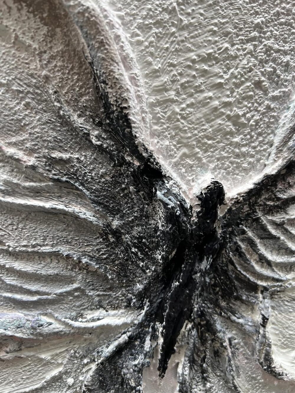 Art Hand-Painted Thick Texture Abstract Oil Painting Flying Butterfly Oil Painting 40x28 Inch Home Wall Decoration Art - Image 2