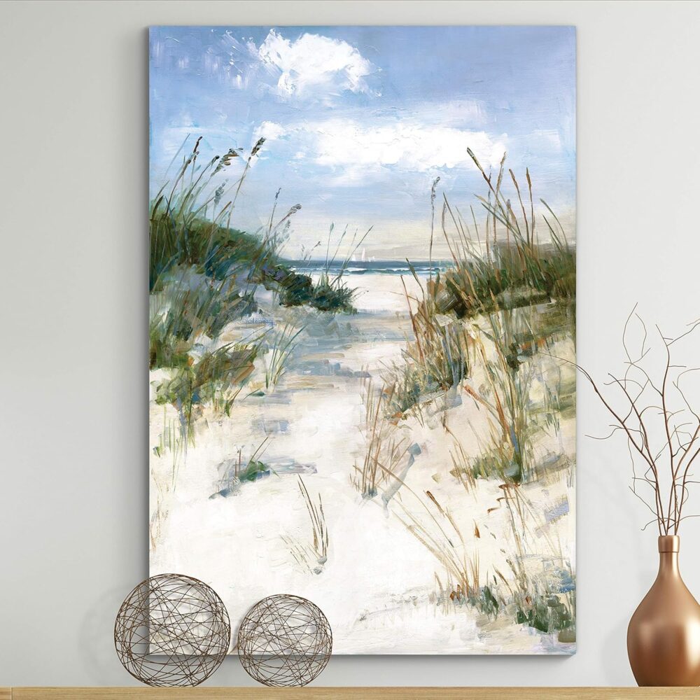 Nature Canvas Wall Art Modern Paintings Decorations Sunny Tropical Ocean Romantic Abstract Wall Hanging Artwork Prints for Bedroom Living Room Kitchen - 24"x36" LT06 - Image 2